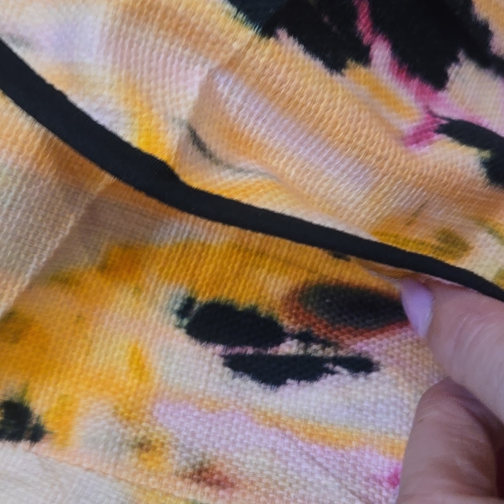 Tabitha Abstract Floral Watercolor Mini Skirt - Picture 2 of 7